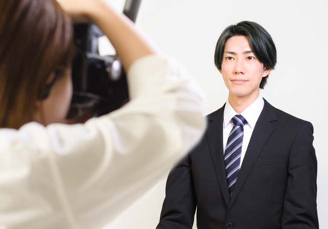 プロカメラマンによる証明写真撮影