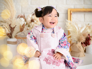 ジルスチュアートの着物で七五三前撮り