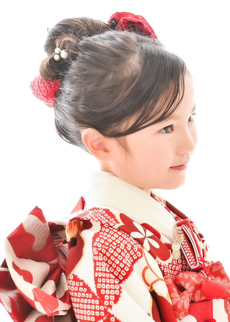 7歳七五三日本髪のおしゃれアレンジ