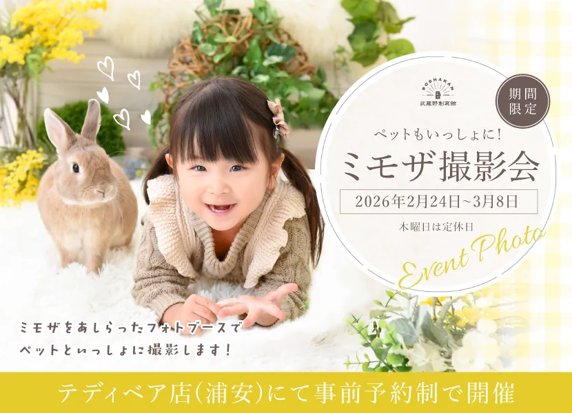 千葉県浦安市・新浦安のフォトスタジオ犬やペットといっしょに撮影会