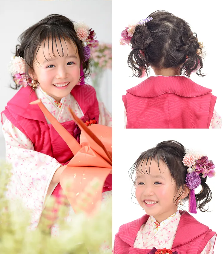 七五三3歳女の子におすすめの髪型ミニクラゲヘア