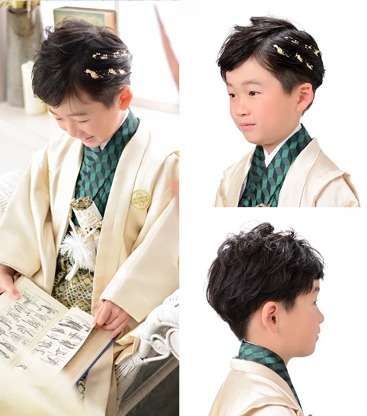 七五三５歳男の子におすすめの髪型ツーブロックサイドパート
