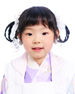 七五三 3歳女の子 ダブルポンデリングヘア