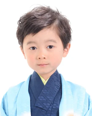 七五三 5歳男の子 シャドウパーマ風サイドバング