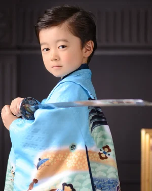 七五三 5歳男の子 タイトアップバング