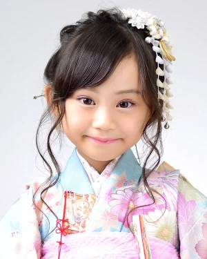 七五三 7歳女の子 ふわモコロープ編み