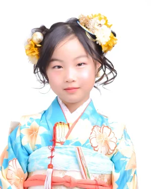 七五三 7歳女の子 アイドル風くらげヘア