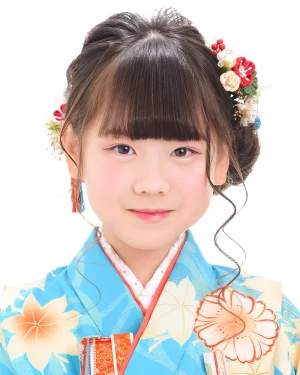 七五三 7歳女の子 和風クラシカルシニヨン