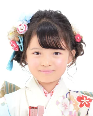 七五三 7歳女の子 ふわふわツイストアップ