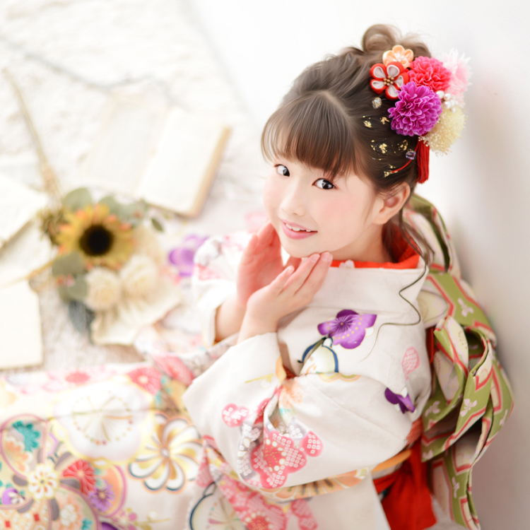 七五三撮影ドレス撮影
