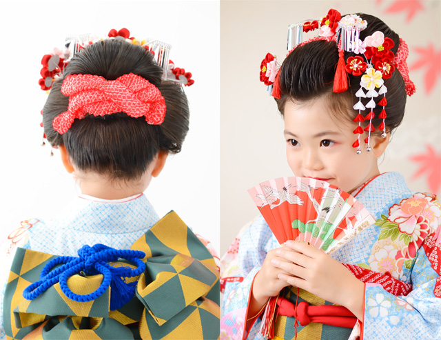 7歳女の子の七五三向け髪型日本髪